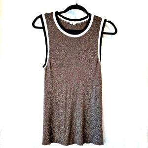 ANTHROPOLOGIE MOTH GOLD SLEEVELESS SWEATER TANK TOP BLOUSE